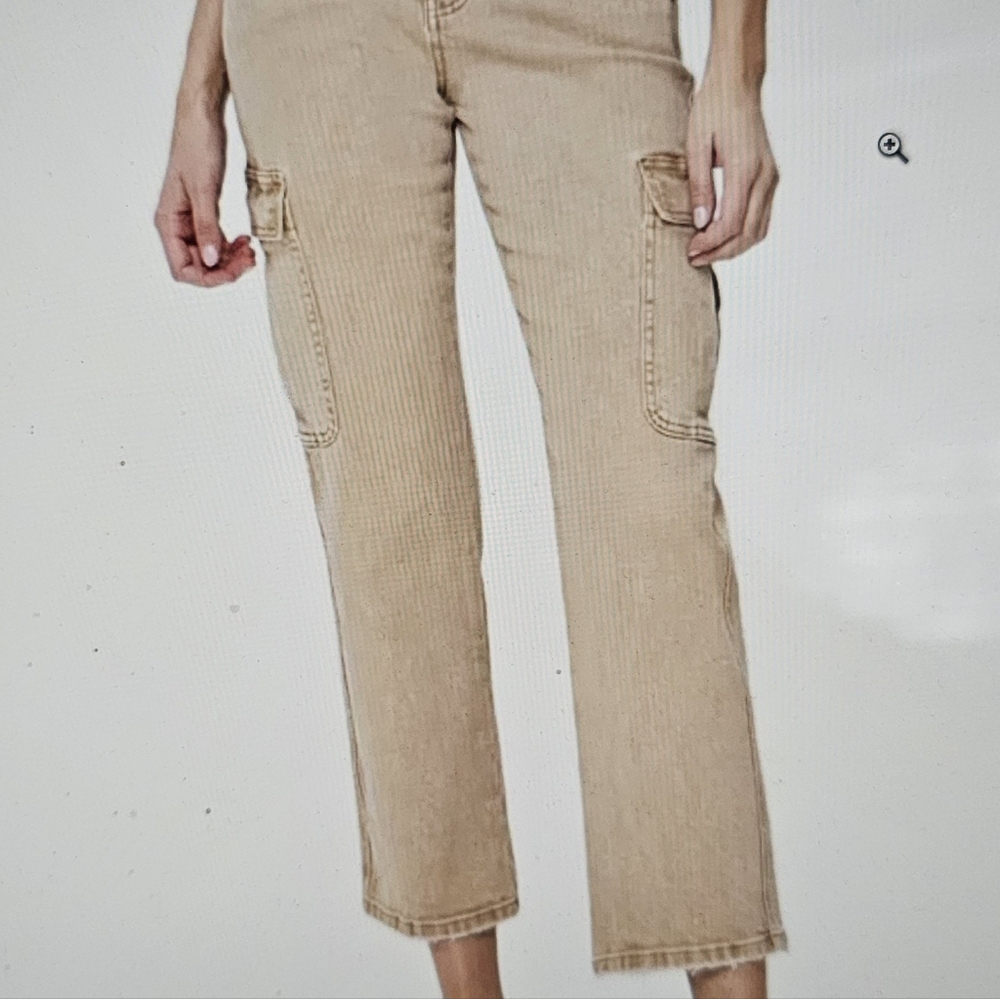 Vervet Womens High Rise Cargo Straight Jeans size 29